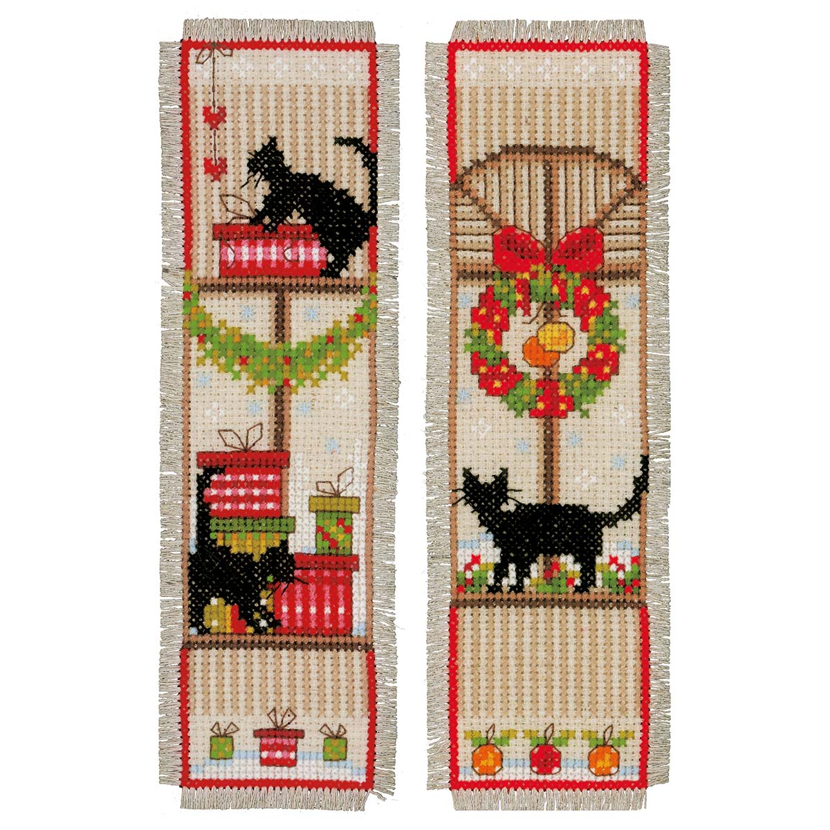 Vervaco&reg; Christmas Atmosphere Bookmarks Counted Cross-Stitch Kit