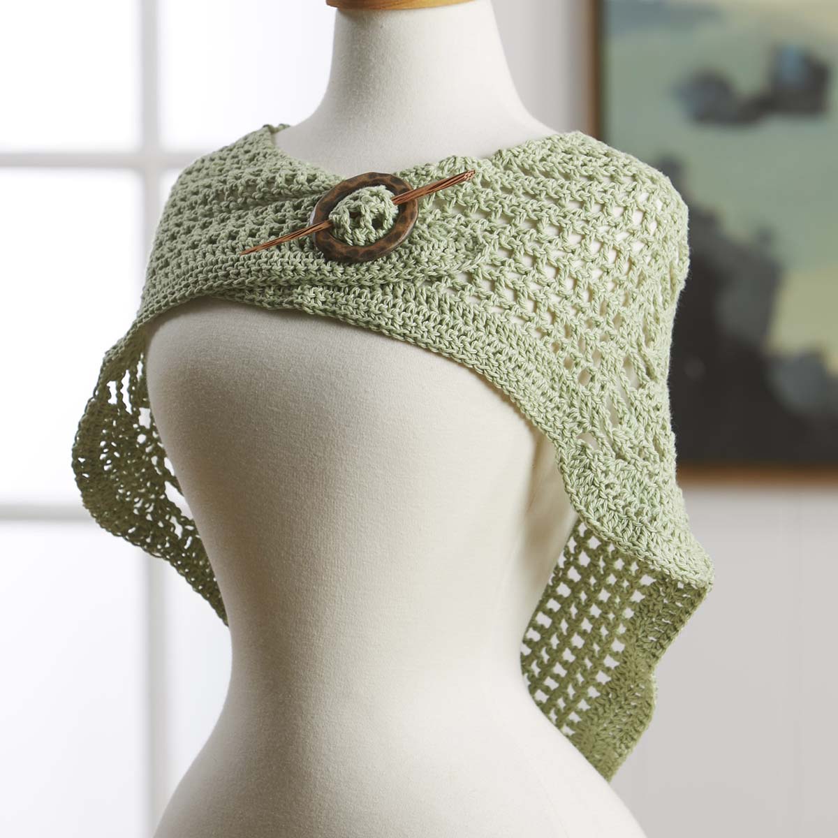 Willow Yarns™ Greenery Shawl Crochet Kit